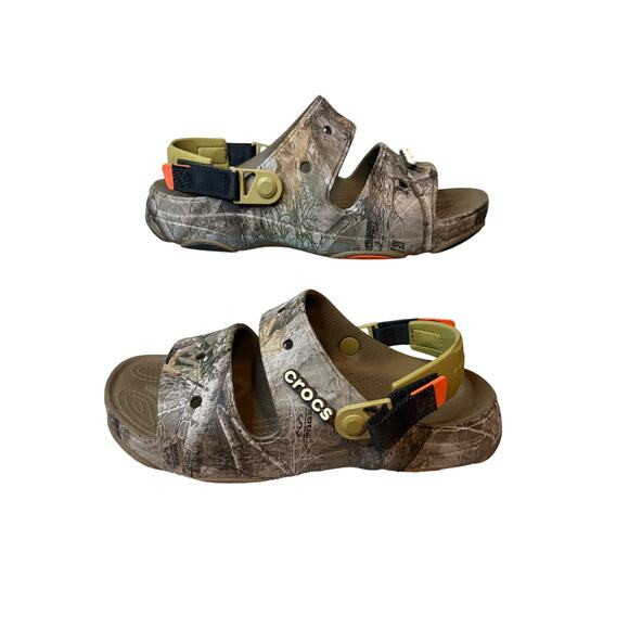 Crocs All Terrain Sandal Men’s Size 11 Realtree Edge Camo Walnut Rubber 207891 main image 7